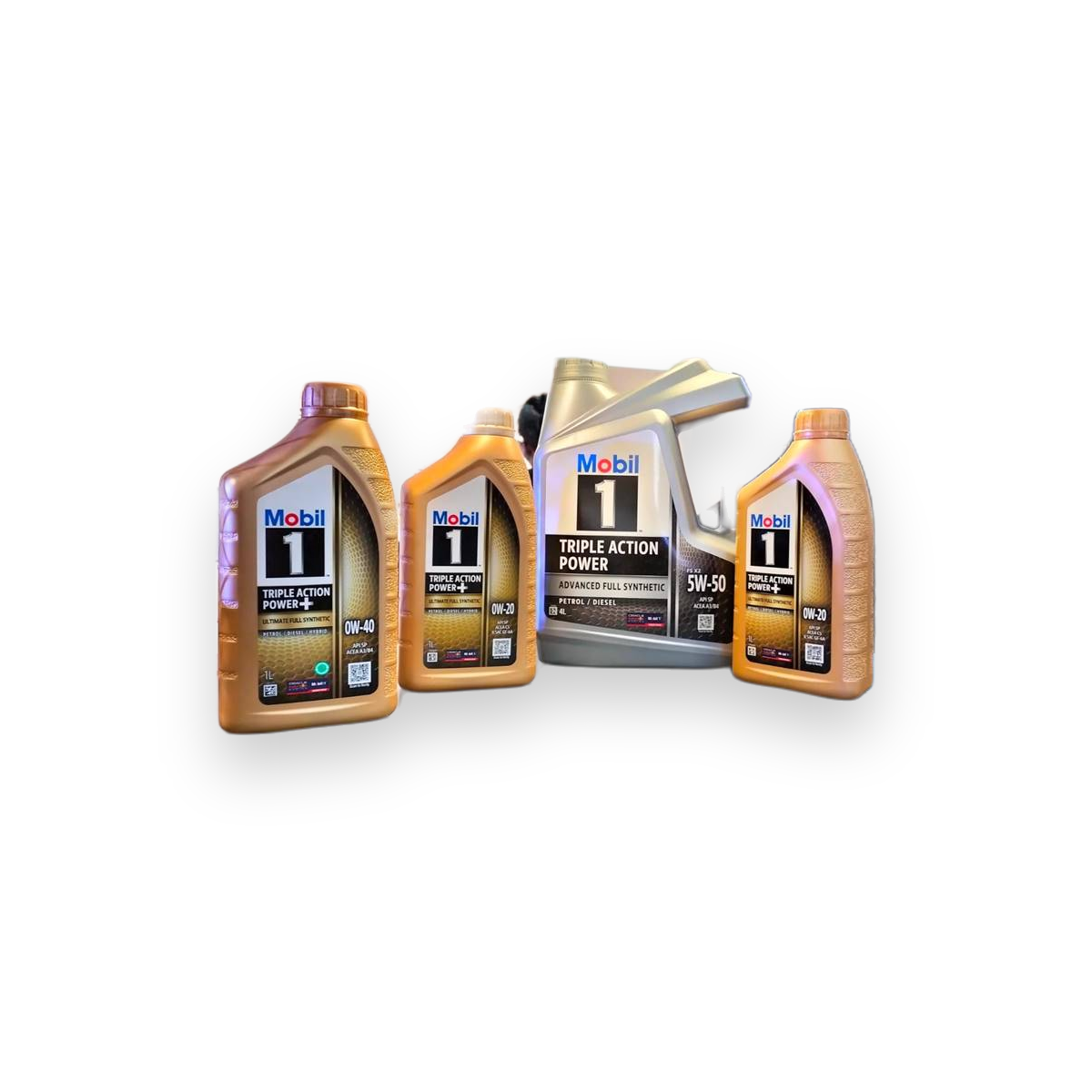 Mobil1 Triple Action Power Advanced Fully Synthetic for Petrol Diesel and Hybrid SAE 5W-30 (4l)