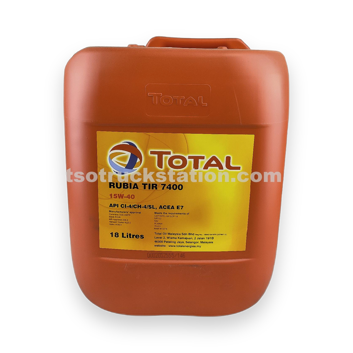 Total rubia TIR7400 15w-40 API CI-4