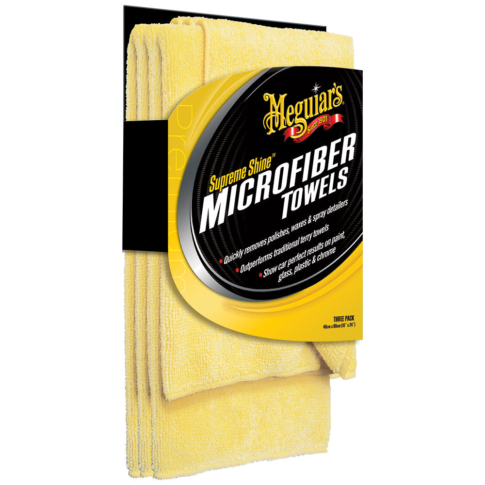Meguiar's Supreme Shine Microfibre Towels (3 pack)