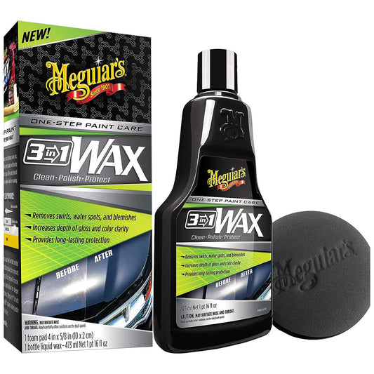 Meguiar's 3-in-1 Wax with Foam Pad