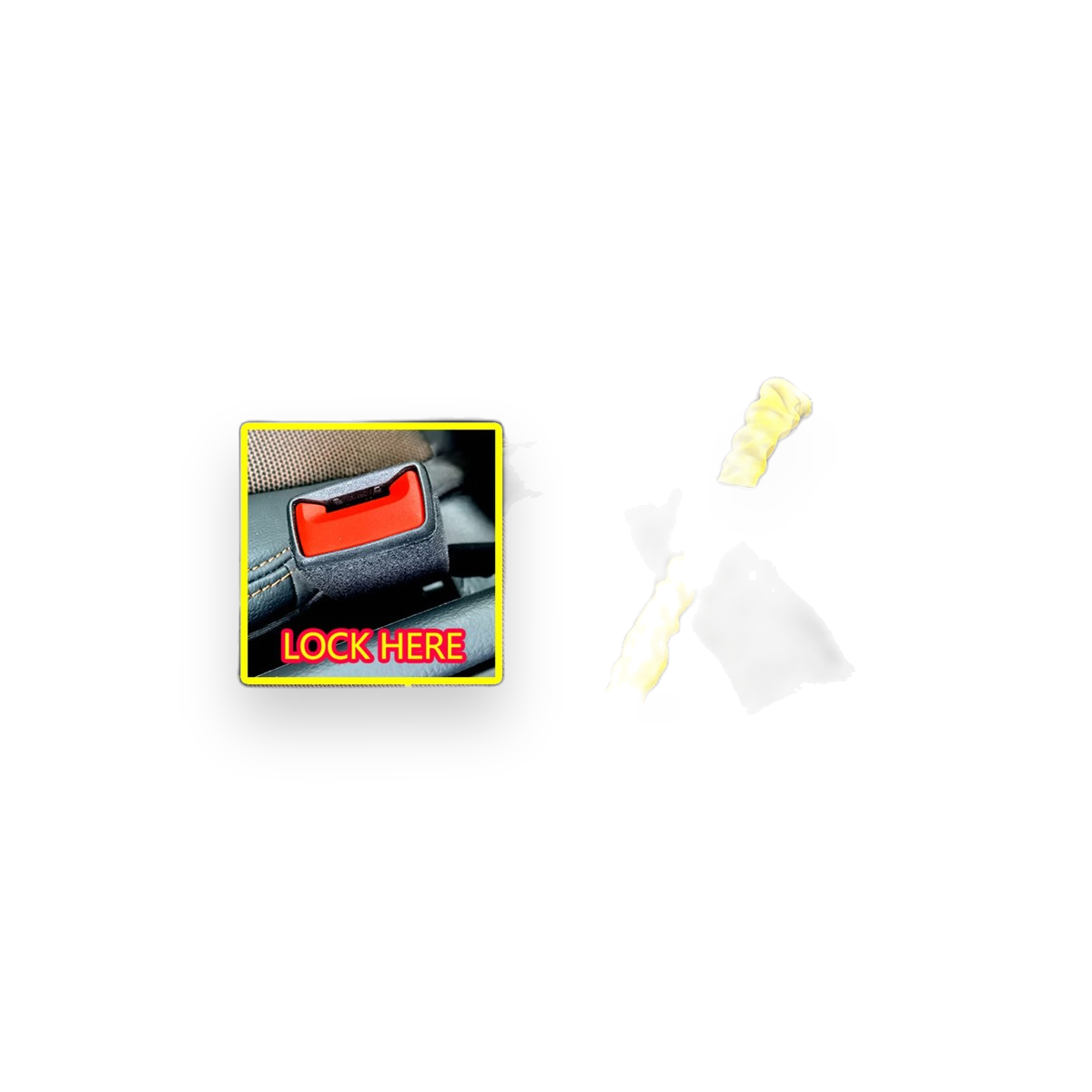 seat belt steering wheel lock