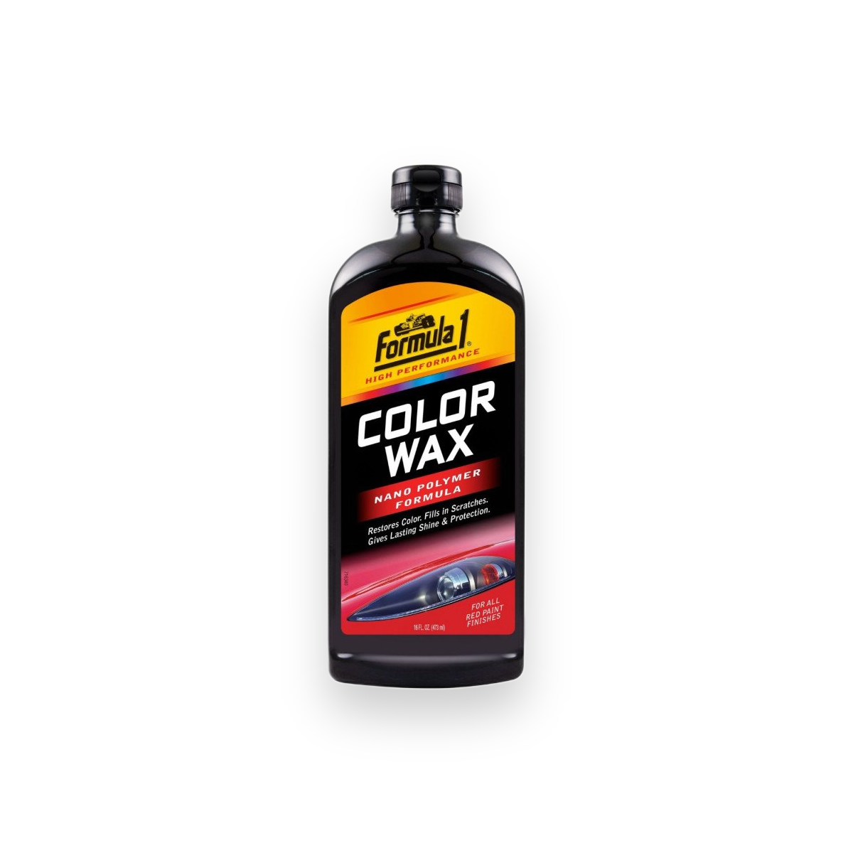Formula1 High Performance Color Wax Nano Polymer Formula - Red (473ml)