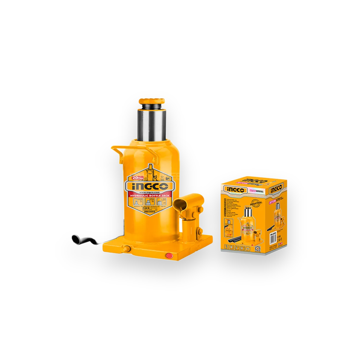 INGCO hydraulic bottle jack 20 ton hbj2002