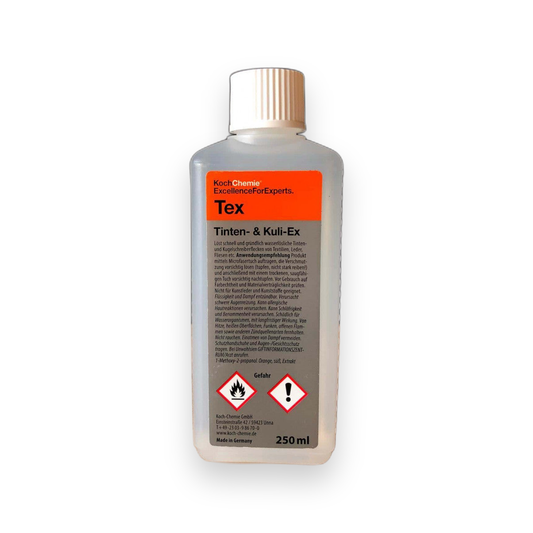 Koch Chemie TEX Tinten & Kuli-Ex Ink Remover for Fabric (250ml)
