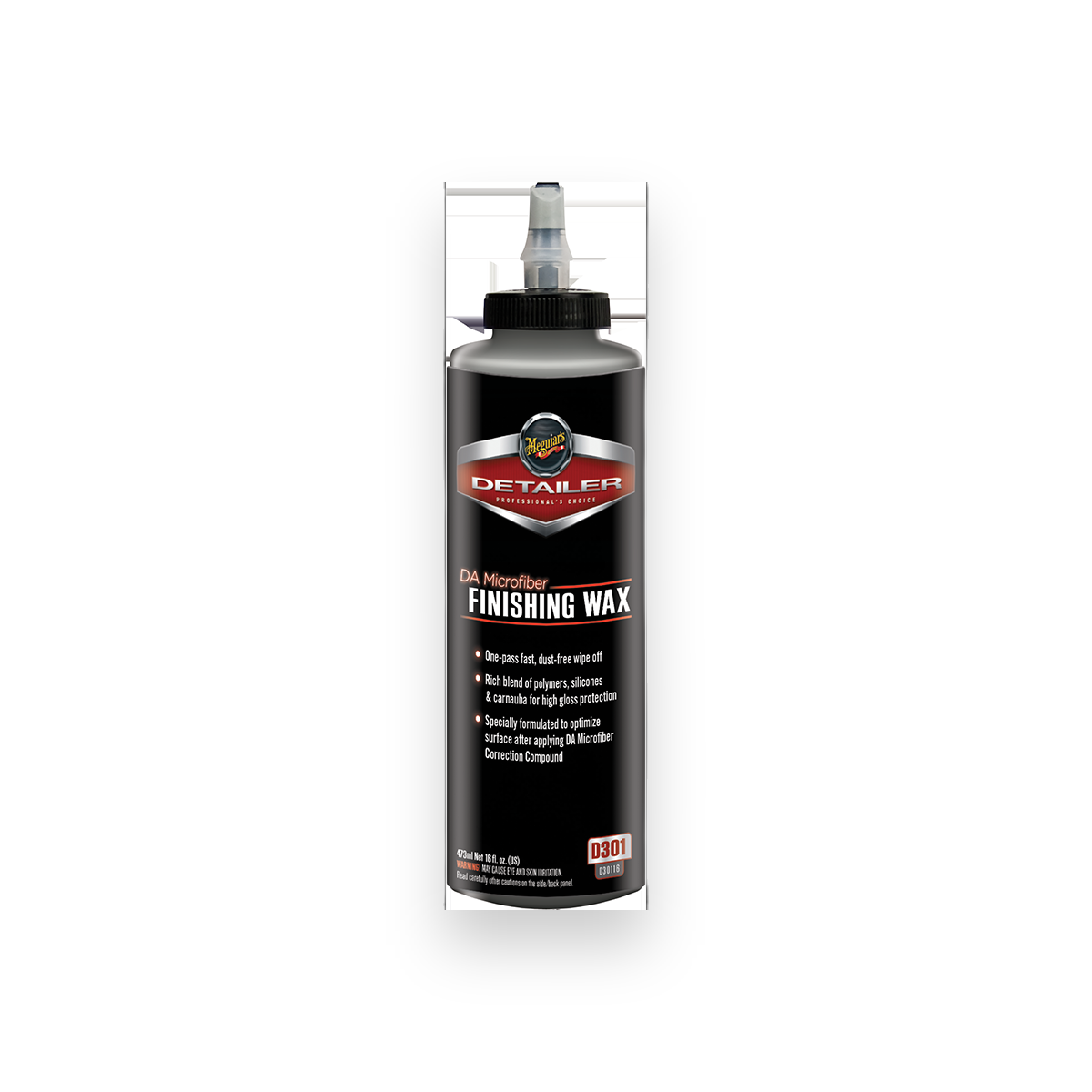 Meguiar's Detailer Professional DA Microfiber Finishing Wax D301 (473ml)