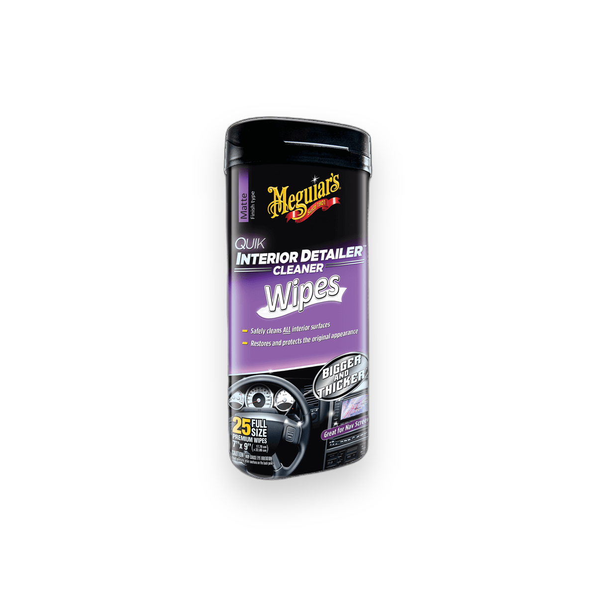 Meguiar's Quik Interior Detailer Cleaner Wipes (30 pcs)