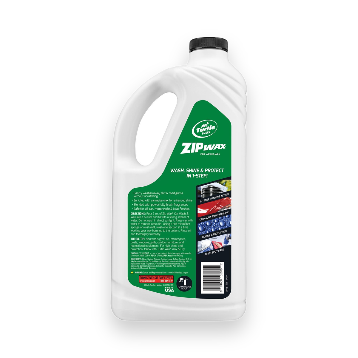 Turtle Wax Zip Wax Car Wash and Wax (1.89l)
