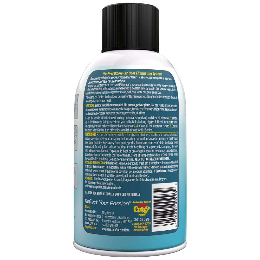 Meguiar's Whole Car Air Re-fresher Odor Eliminator Mist - New Car (57g)