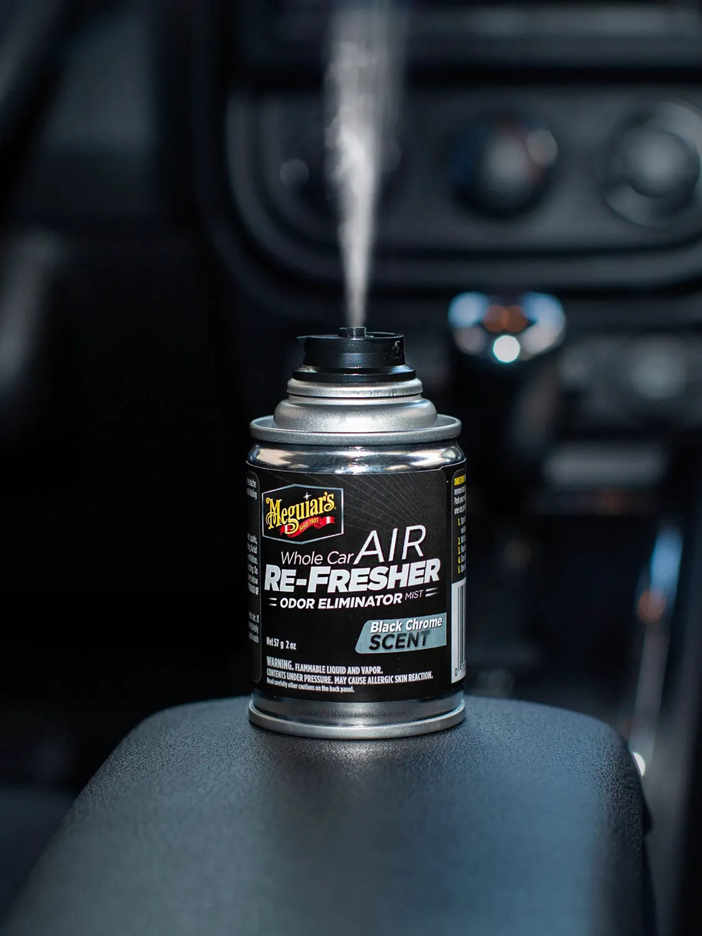 Meguiar's Whole Car Air Re-Fresher Mist - Black Chrome (57g)