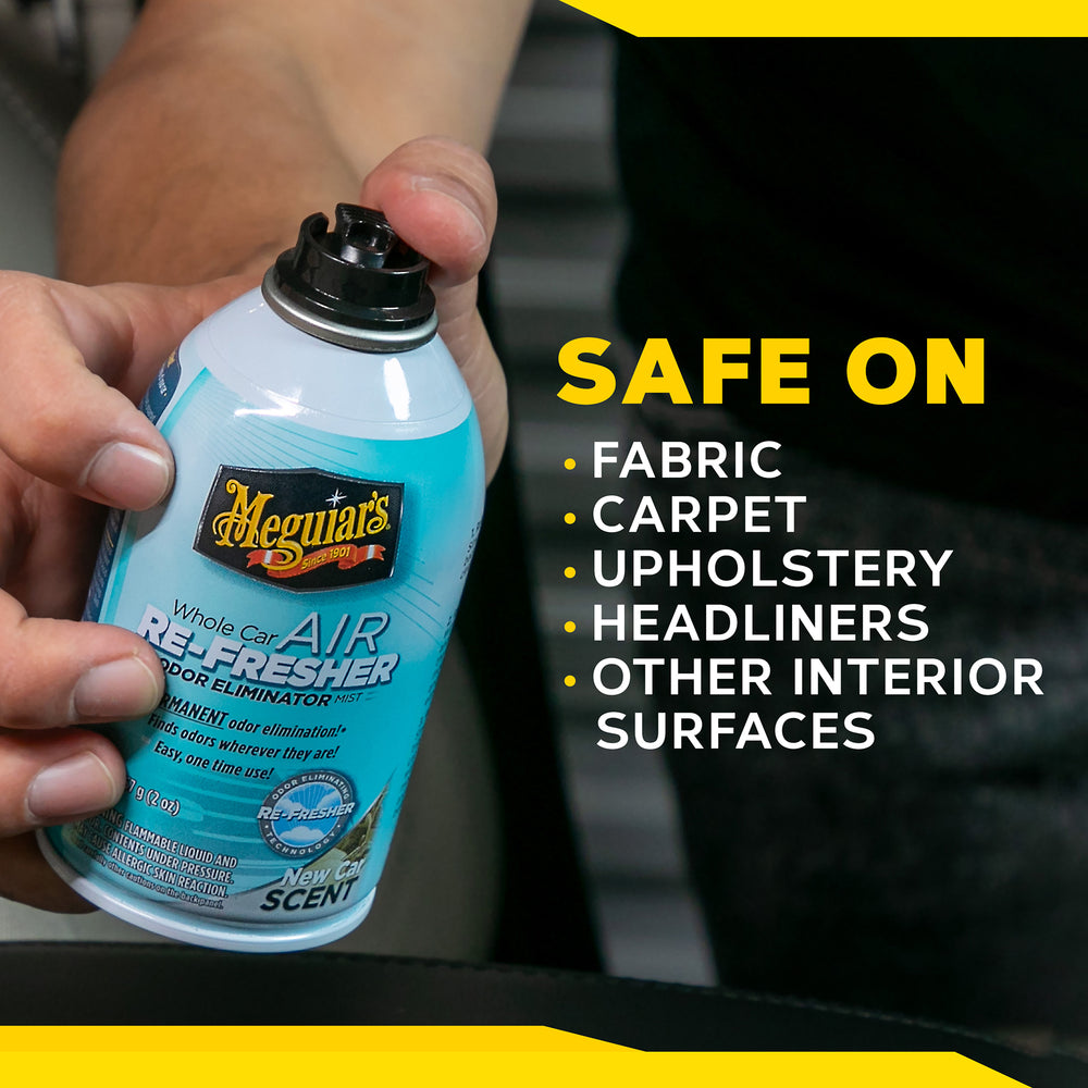 Meguiar's Whole Car Air Re-fresher Odor Eliminator Mist - New Car (57g)